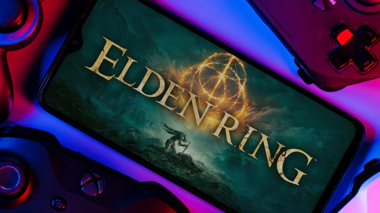 Elden Ring artwork smartphone