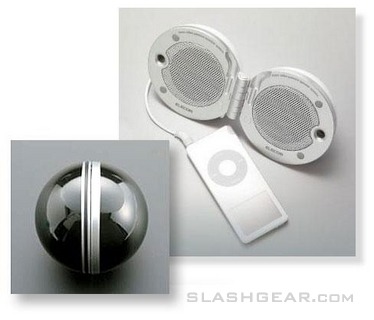 Elecom's Ball Shaped Speaker foriPod