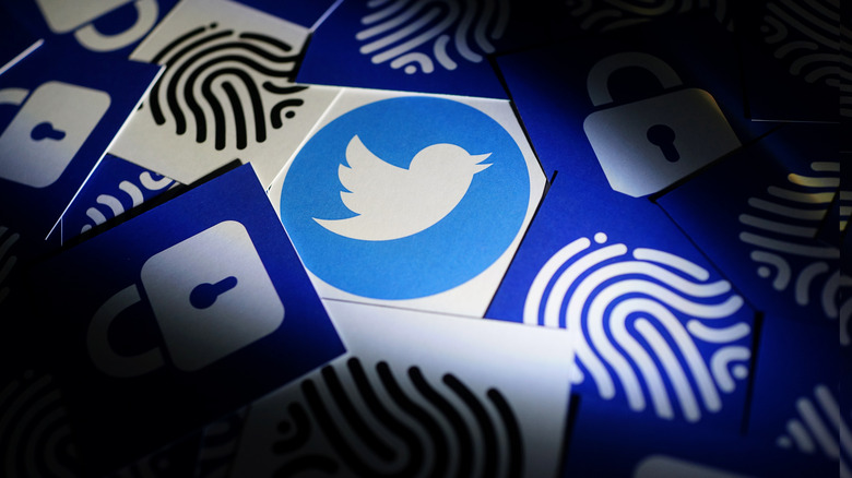 twitter logo security lock encryption