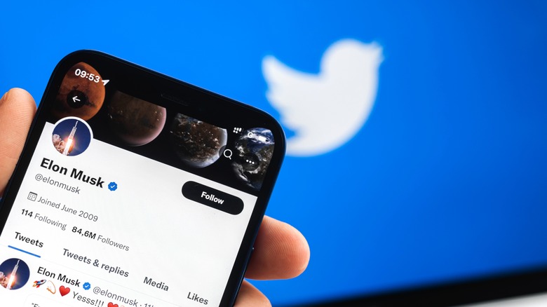Elon Musk Twitter profile