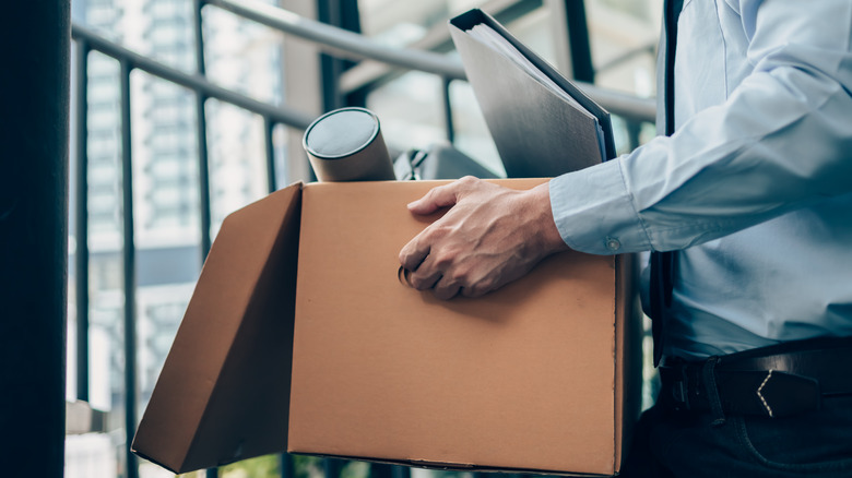 Fired employee possessions box