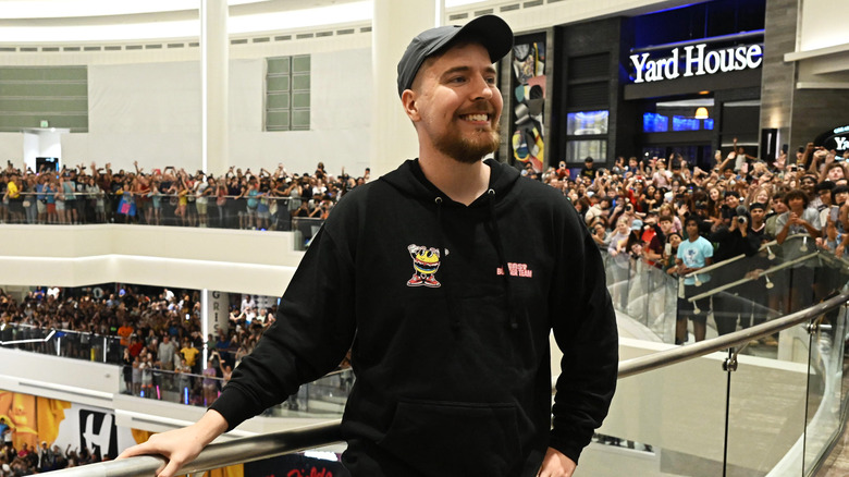 YouTube star MrBeast at an event