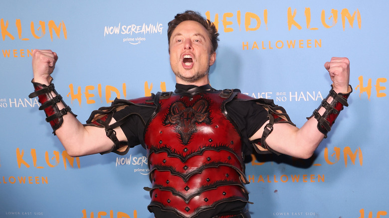Elon Musk on red carpet