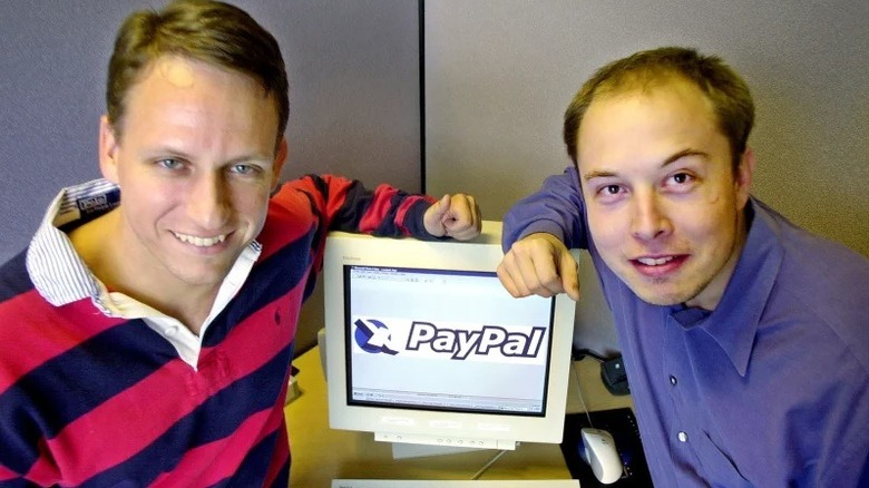 Peter Thiel and Elon Musk at PayPal