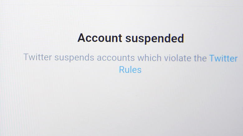 Twitter ban text