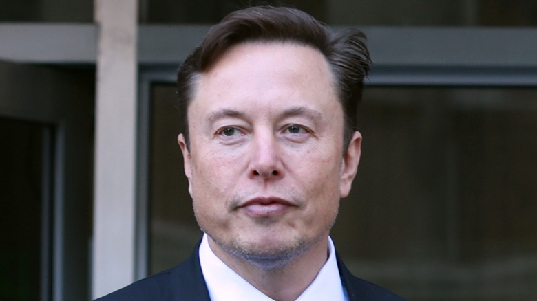 Elon Musk posing for camera