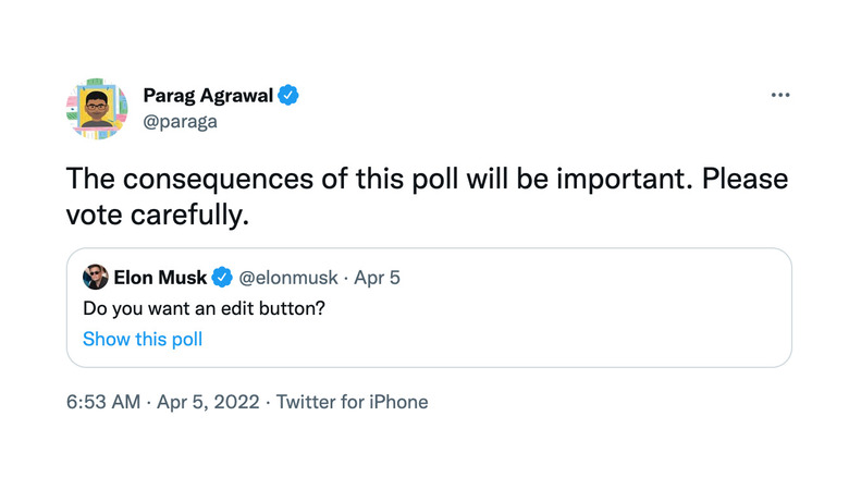 Parag Agrawal tweet screenshot