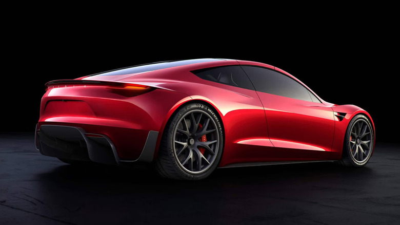 Tesla Roadster rear quarter render