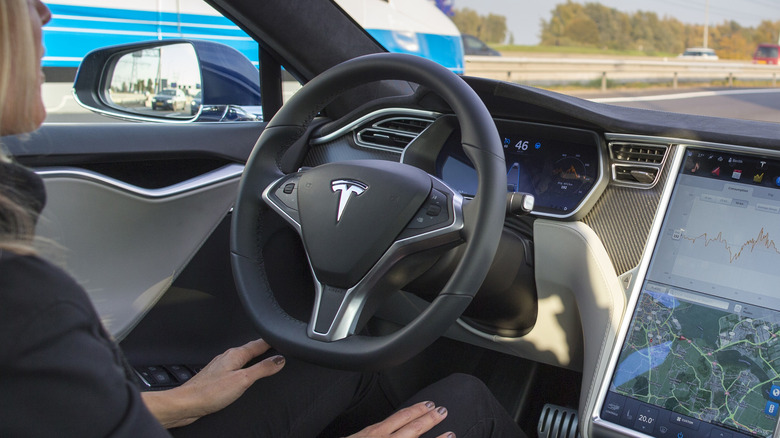 Tesla autopilot action