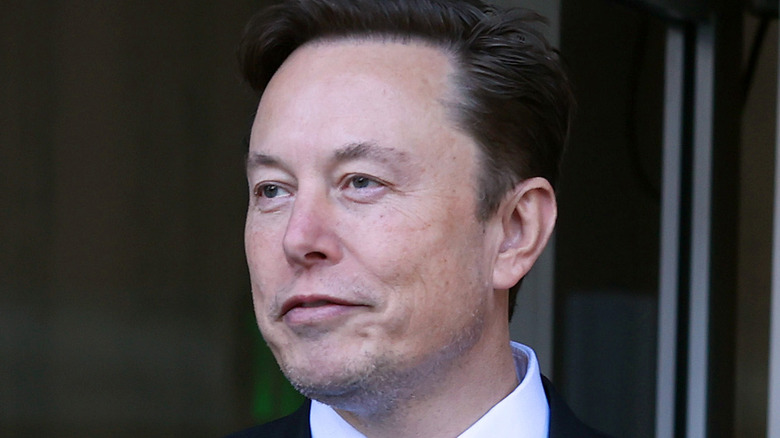 Elon Musk waving