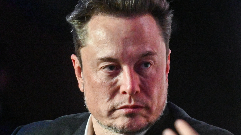 Elon Musk scowling