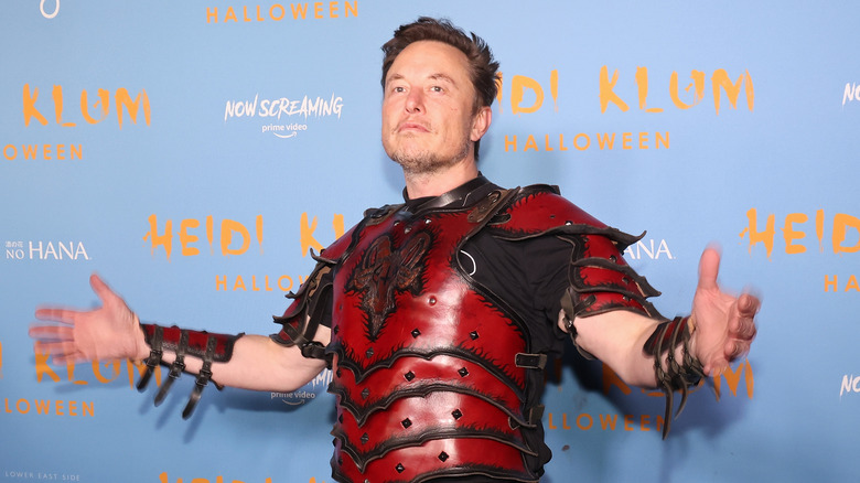 Elon Musk posing for camera 