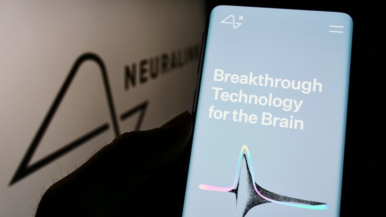 neuralink homepage on phone