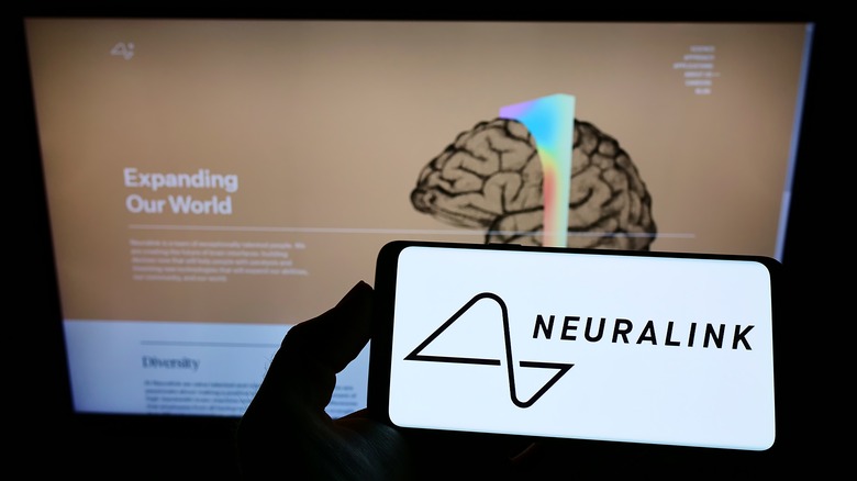 Neuralink logo and webpage