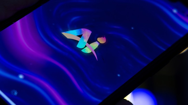 AI logo on a phone