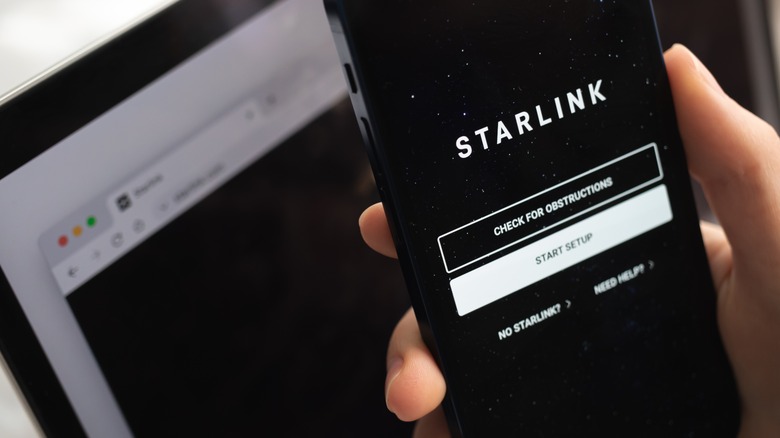 Starlink satellite internet service.