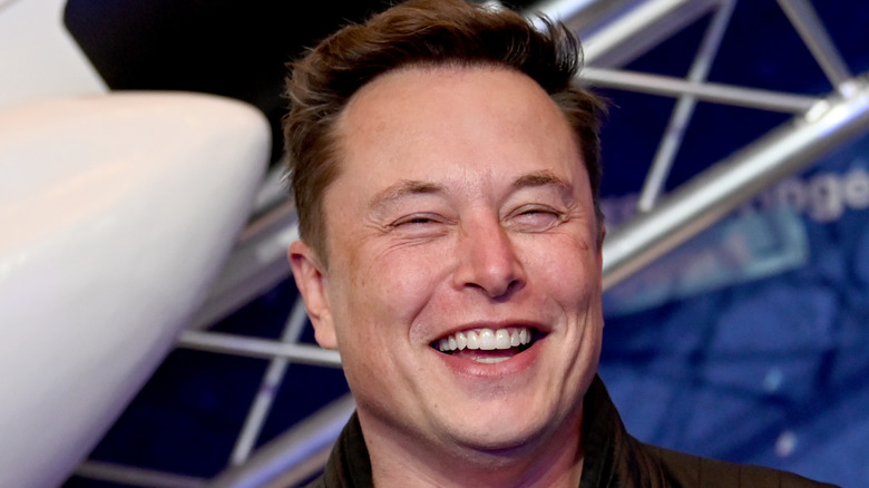 elon musk smiling