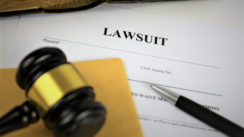 Lawsuit filed gavel