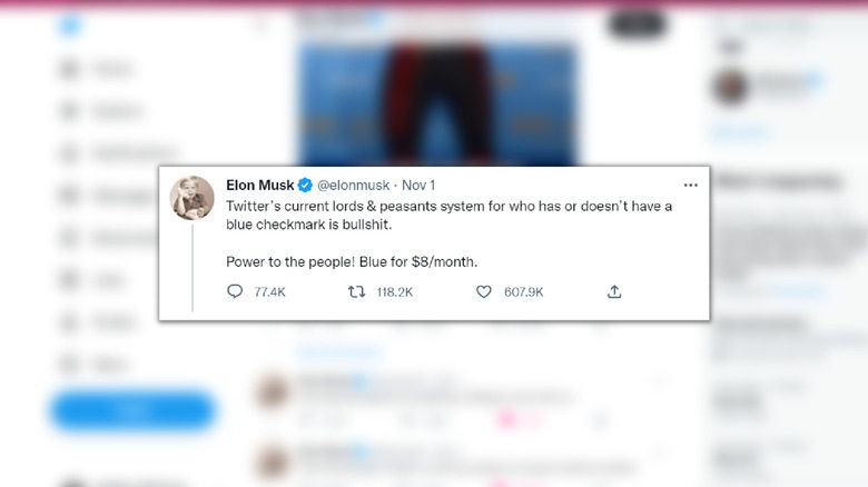 Elon Musk's Tweet