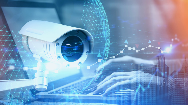 visual representation of a monitoring camera