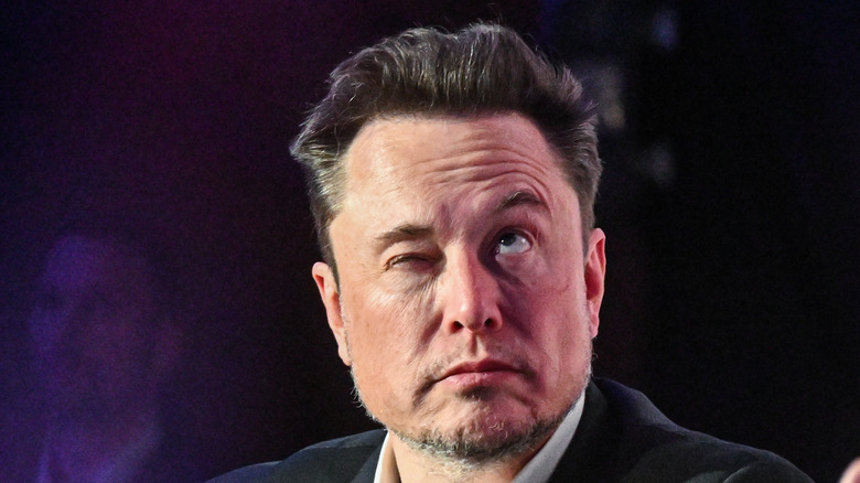 Elon Musk on stage.