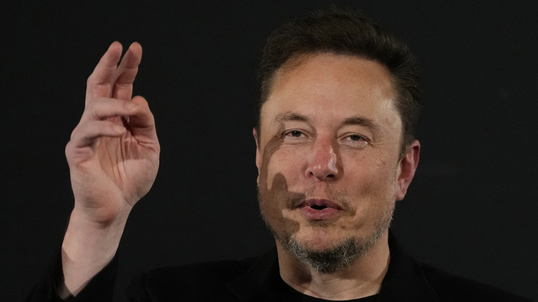 Elon Musk at a conference 