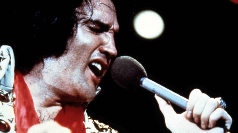 Elvis Presley singing