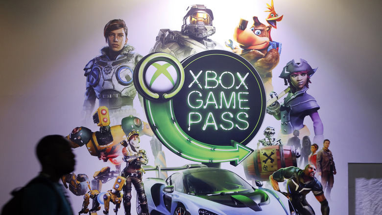 Xbox Game Pass logo with various games