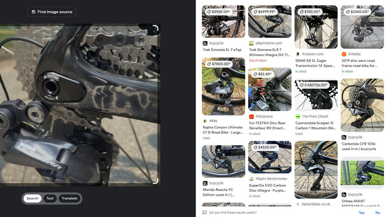 Photos doesn't support text refinements