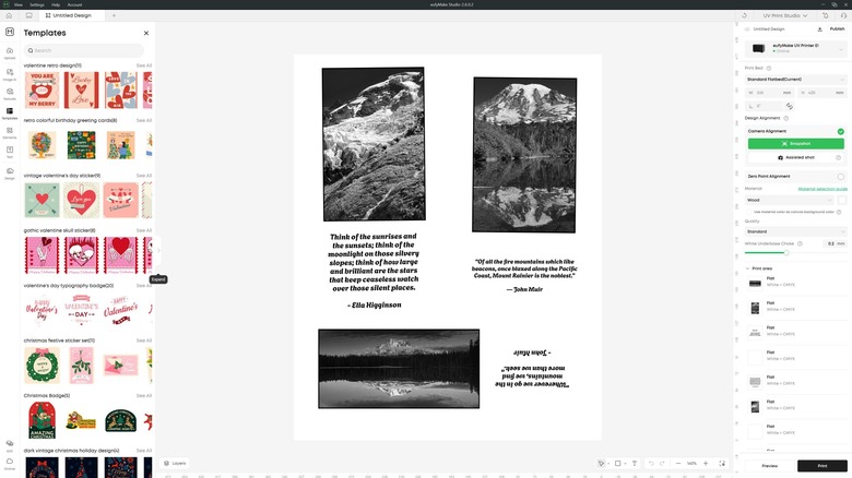A screenshot of the Eufymake studio displaying a project in-progress.