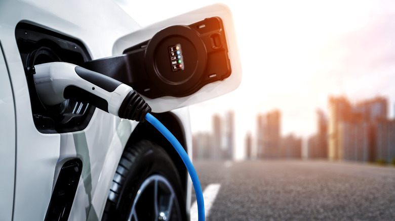 Charging electric car