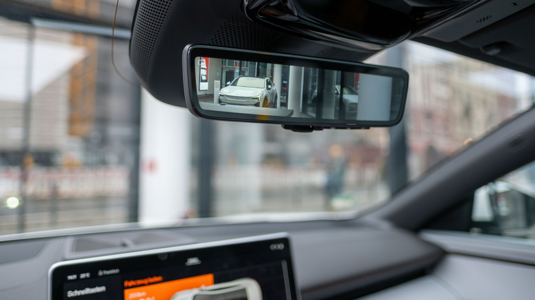 The digital rear-view mirror of Polestar EV