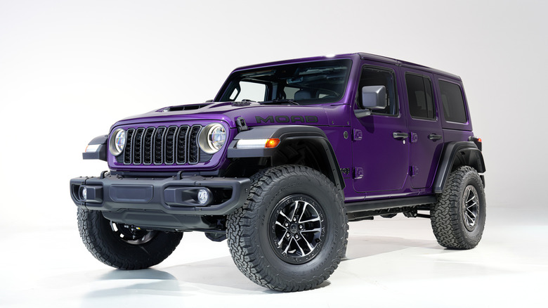 Purple Jeep Wrangler Moab 392 on a white background.