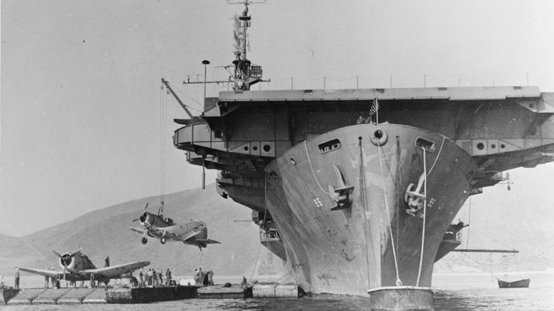 American aircraft carrier USS Bismarck Sea