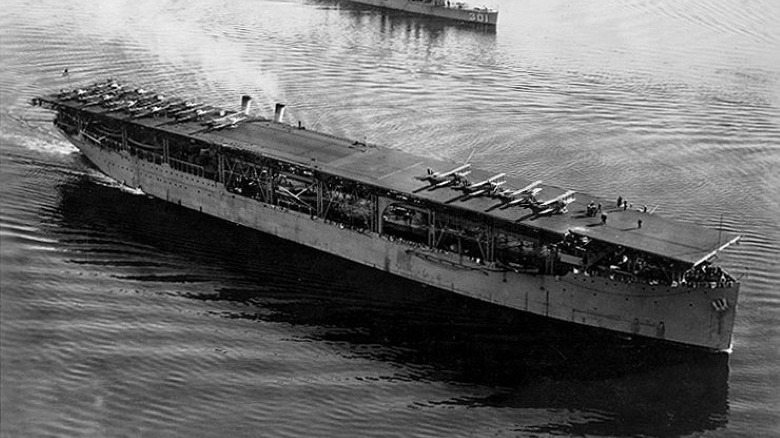 American aircraft carrier USS Langley