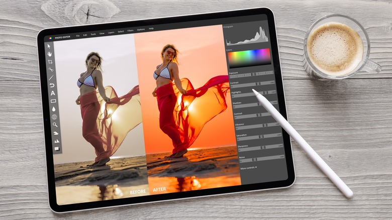 Apple Pencil photo editing iPad