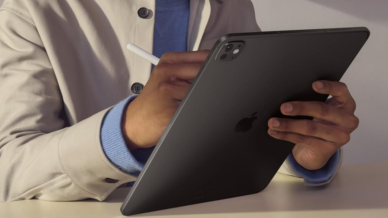 Person using iPad Pro