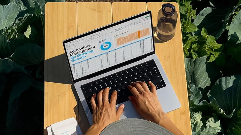 Person using Apple macbook