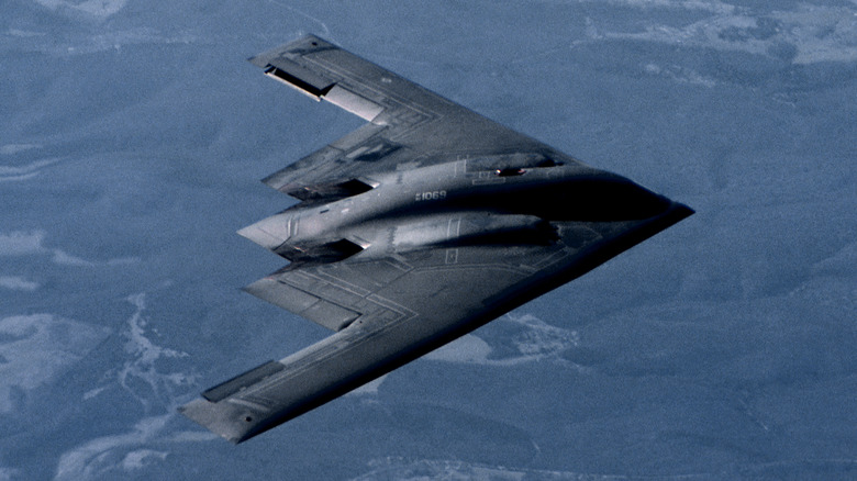 B-2 bomber in flight