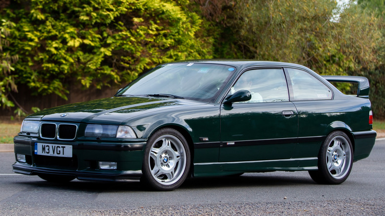 Black BMW E36 M3 outside