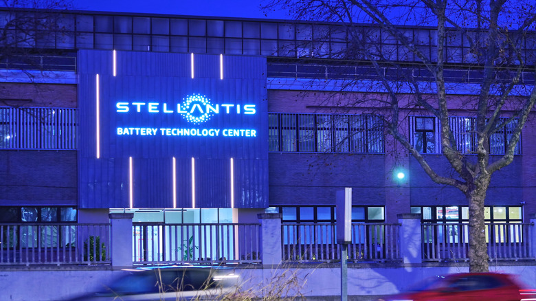 The Stellantis battery technology center building