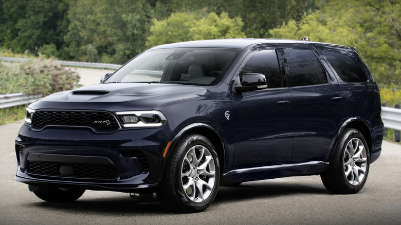Dodge Durango SRT Hellcat parked on a road