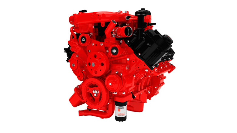 Cummins ISV 5.0 V8 diesel engine featuring compact design and advanced fuel efficiency, ideal for light commercial trucks and vocational vehicles.