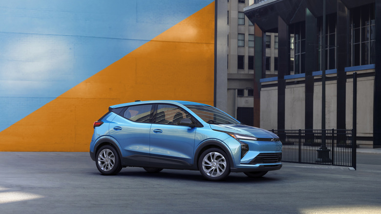 2027 Chevy Bolt in blue