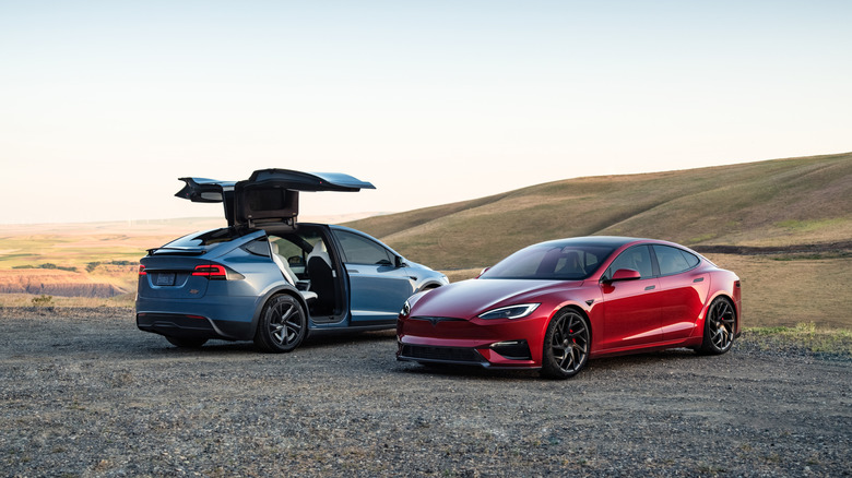 Tesla Model X and Model S