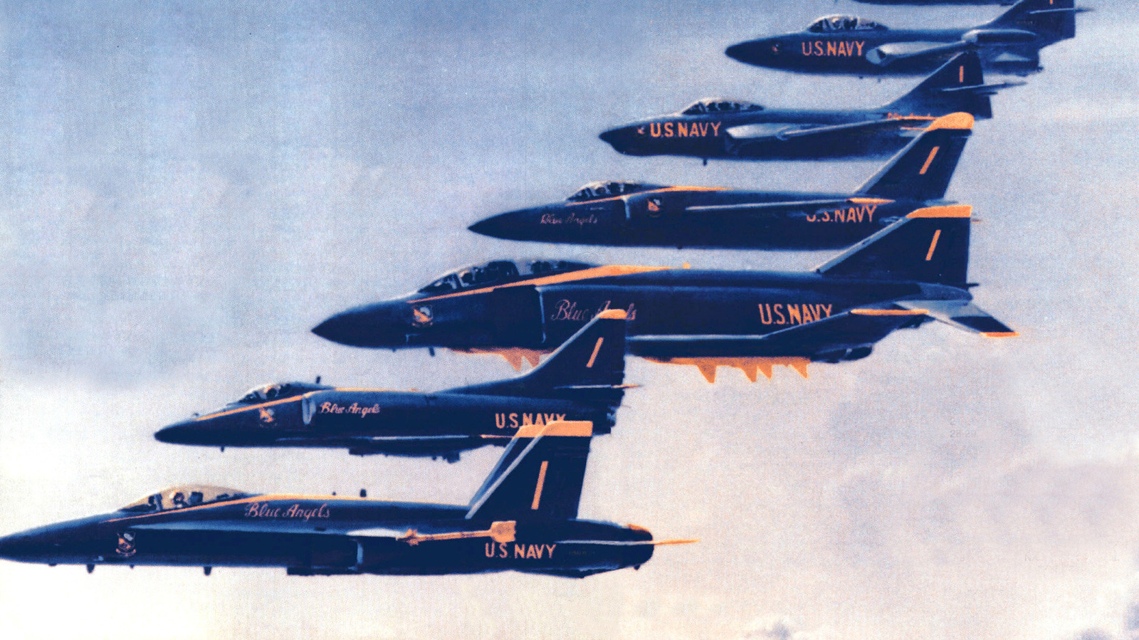 Every Fighter Jet Flown By The Blue Angels, From 1946 To Present