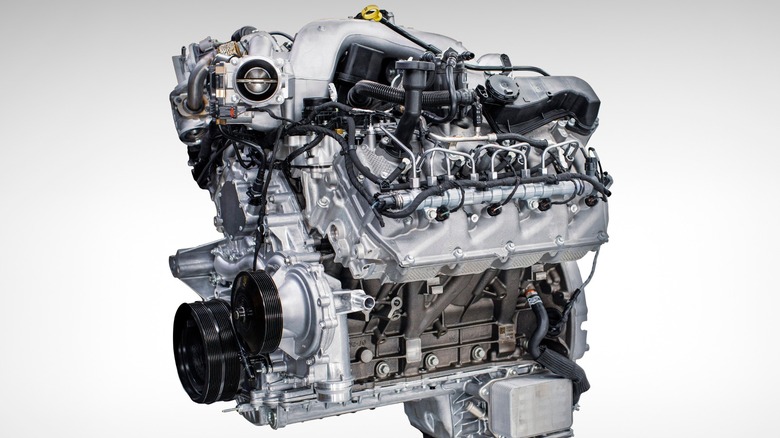 Ford 6.7L Power Stroke turbo diesel V8 isolated