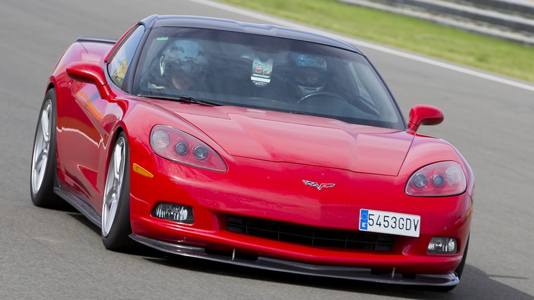 Red C6 Corvette