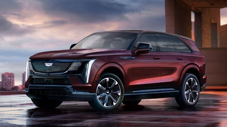 2026 Cadillac Escalade IQ Shown In Black Cherry Tintcoat