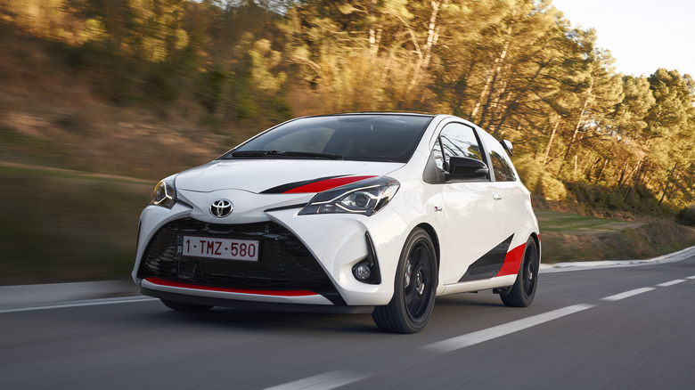 2017 Toyota Yaris GRMN dynamic image front 3/4 view